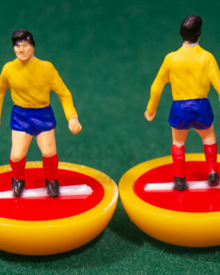 Romania World Cup 1970 - Squadra in scatola REPLICA COLORATA SUBBUTEO (sul coperchio nome e omino della squadra contenuta)