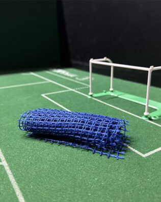 Porte mod. VECCHIO COMUNALE TORINO (Ex Ref. Subbuteo C61207) (rete allegata non montata) - Con rete sintetica blu