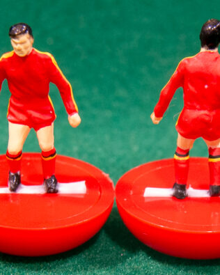 Belgio World Cup 1990 - Squadra in scatola REPLICA COLORATA SUBBUTEO (sul coperchio nome e omino della squadra contenuta)