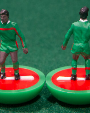 Marocco World Cup 1998 - Squadra in scatola REPLICA COLORATA SUBBUTEO (sul coperchio nome e omino della squadra contenuta)