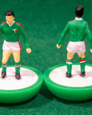 Messico World Cup 1978 - Squadra + 2 riserve e un portierino in SCATOLA REPLICA COLORATA SUBBUTEO (sul coperchio nome e omino della squadra contenuta)