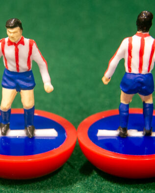 Paraguay World Cup 1986 - Squadra in scatola REPLICA COLORATA SUBBUTEO (sul coperchio nome e omino della squadra contenuta)