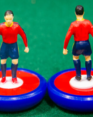 Spagna World Cup 2002 - Squadra in scatola REPLICA COLORATA SUBBUTEO (sul coperchio nome e omino della squadra contenuta)