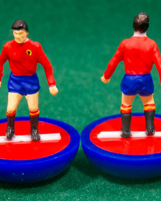 Spagna World Cup 1978 - Squadra + 2 riserve e 1 portierino in SCATOLA VERDE REPLICA SUBBUTEO anni 70
