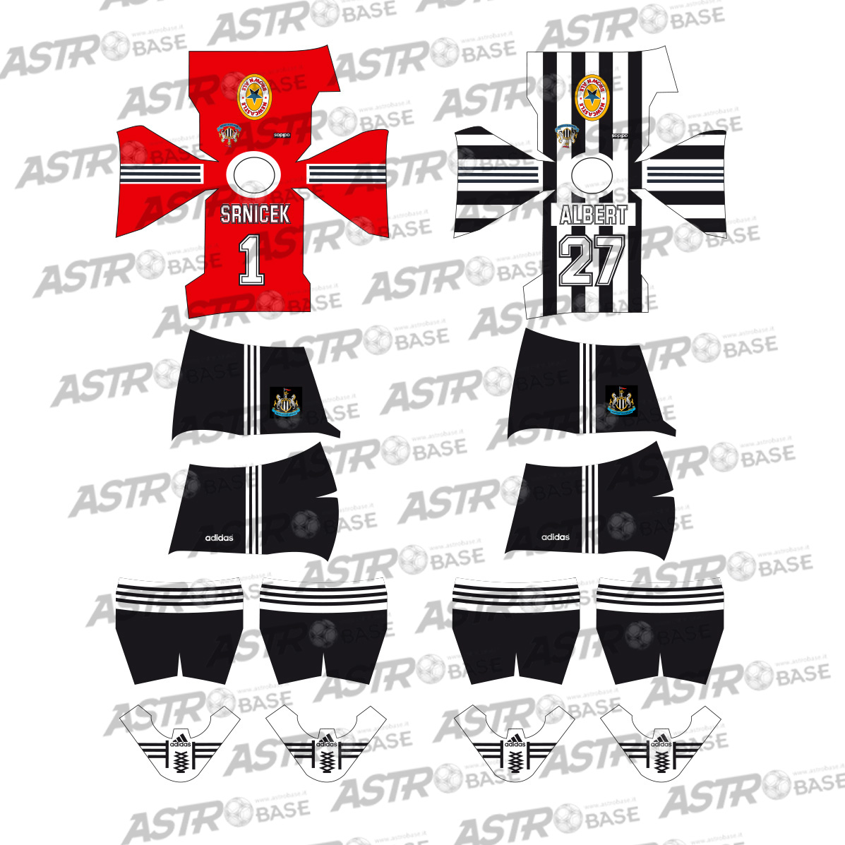 Newcastle home 1995 / 1996