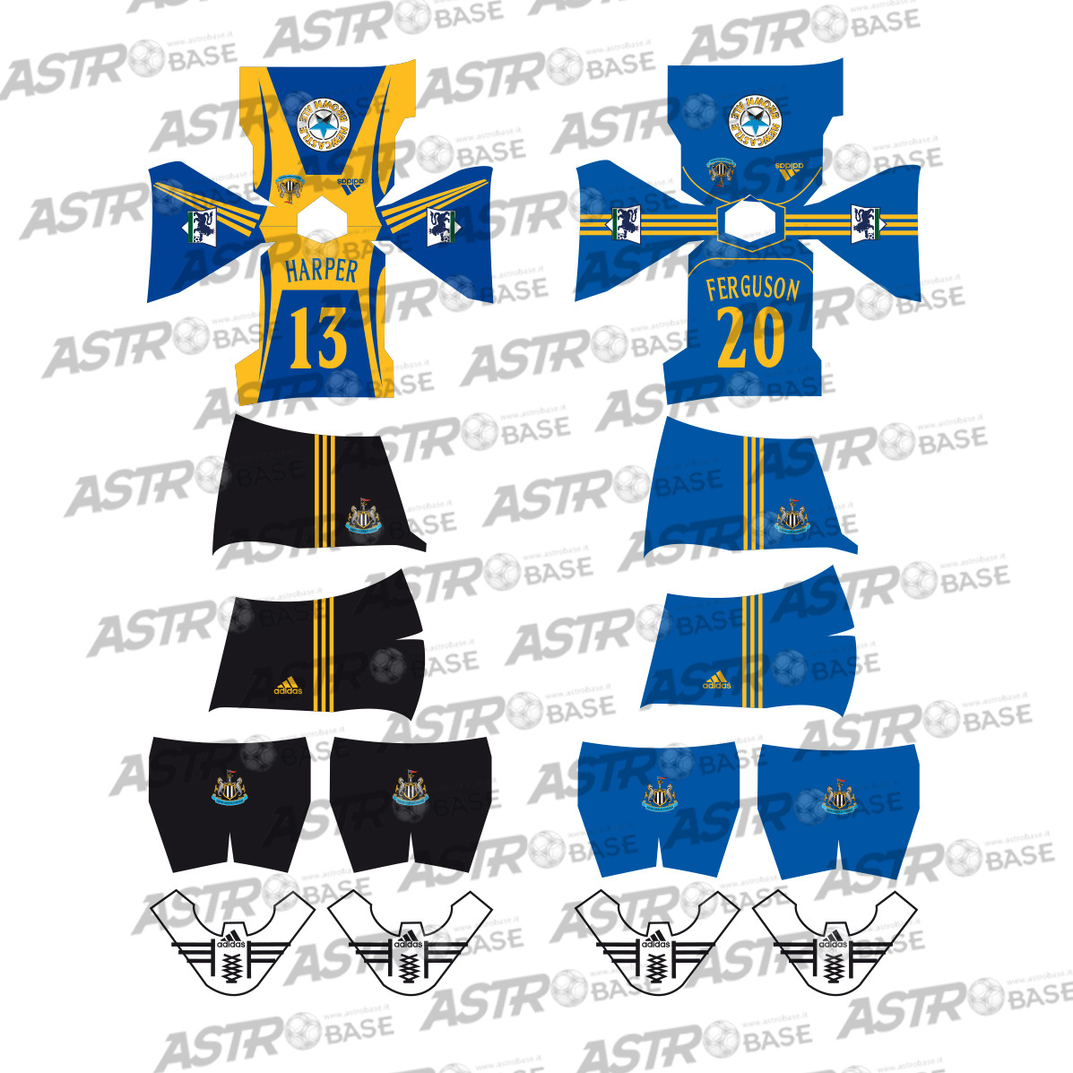 Newcastle away 1998 / 1999